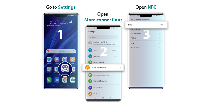 Cara mengaktifkan fitur NFC yang digunakan untuk menjadi kunci mobil virtual.