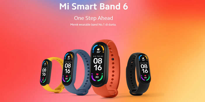 Pilihan warna dari Xiaomi Mi Smart Band 6.