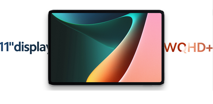 Xiaomi Pad 5 memiliki layar sebesar 11 inci secara diagonal dengan resolusi WQHD+.