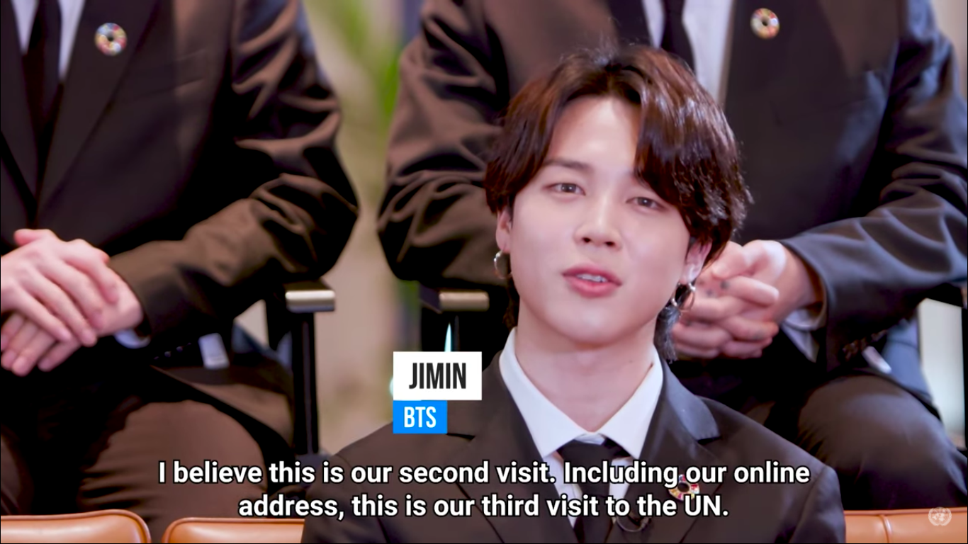 Jimin BTS yang merasa gugup ketika bawakan pidato di Sidang PBB