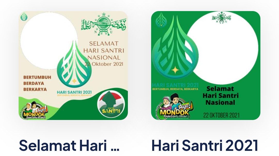 Download Link Twibbon Hari Santri Nasional 2021 Segera Pilih Dan Pasang Fotomu Di Medsos Kamu Portal Jogja