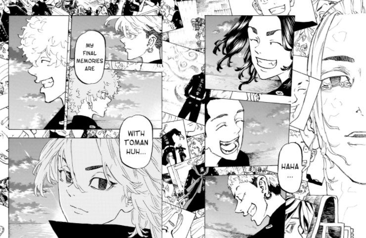 Draken yang mengenang hari-hari kebersamaan dengan seluruh anggota Toman, Link baca manag Tokyo Revengers chapter 223