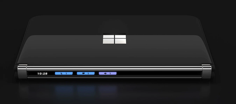 Layar sekunder yang terdapat di samping Surface Duo 2.