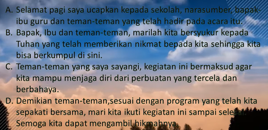 Pembahasan Soal UTS Bahasa Indonesia Kelas 9 Kurikulum 2013 disertai Kunci Jawaban 