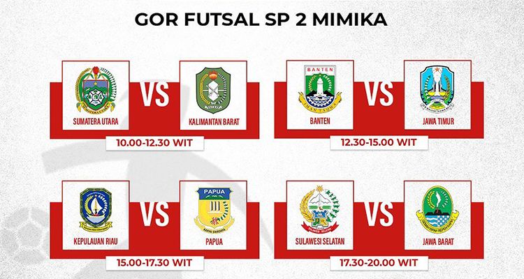 Link Live Streaming Futsal Pon Xx Papua 2021 Klik Untuk Nonton Online Pertandingan Futsal Pon 2021 Portal Kudus