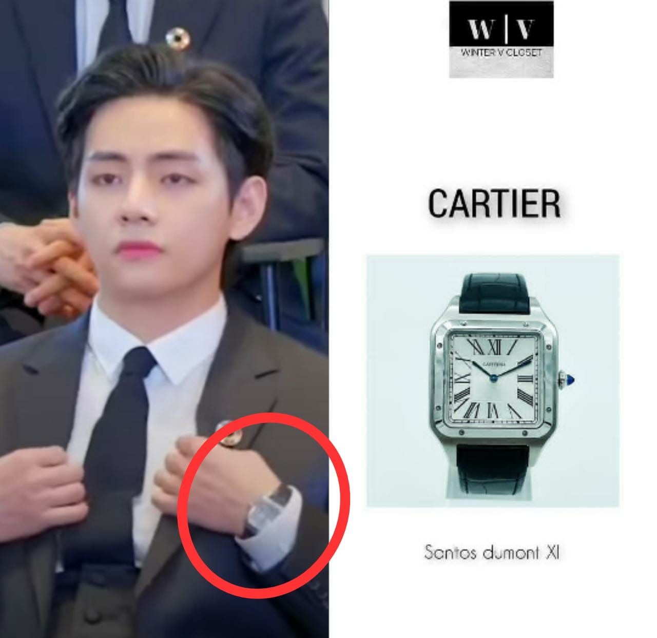Jam tangan fantastis yang dipakai Kim Taehyung/@wintervcloset