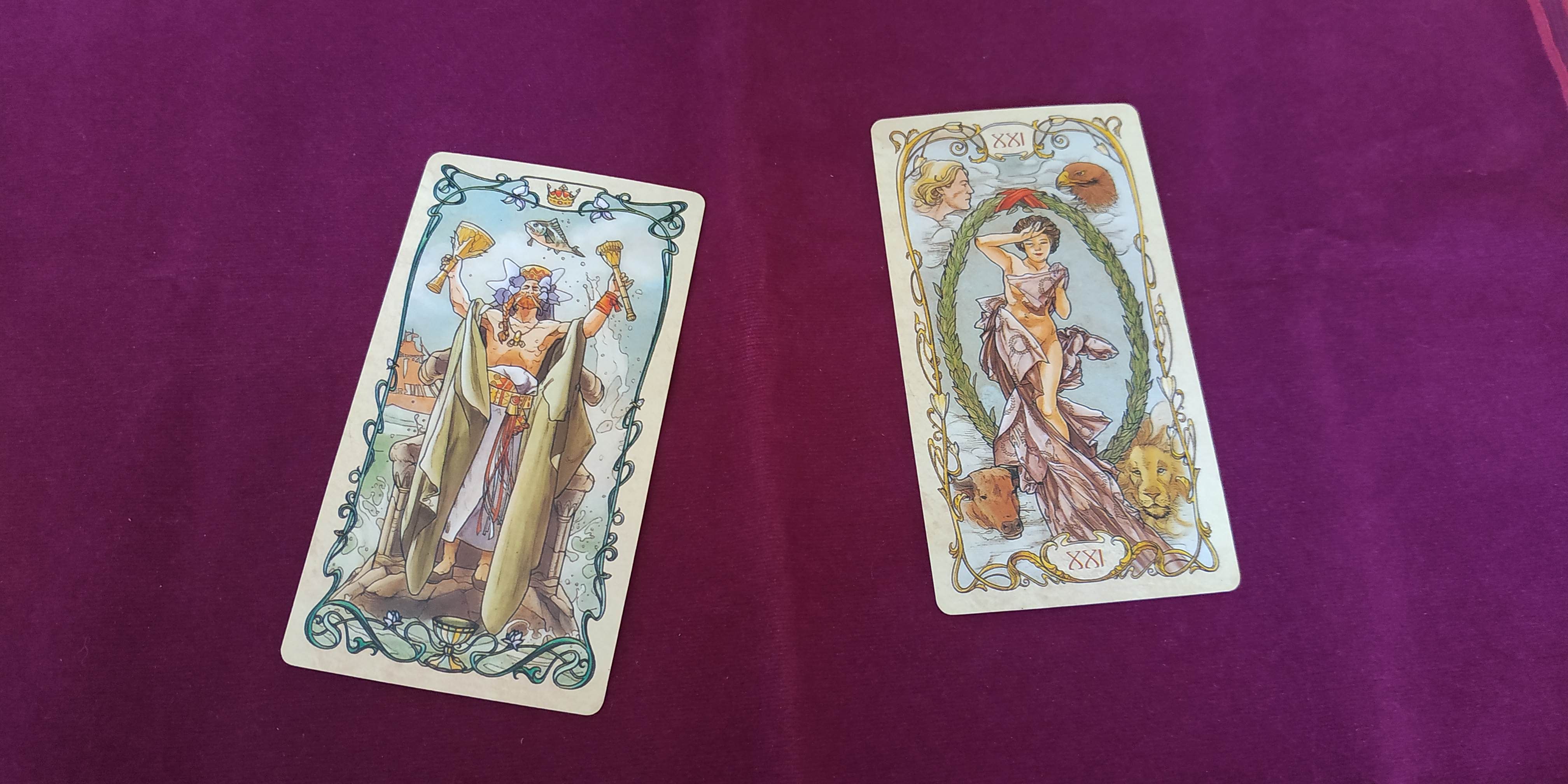 King of Cups and The World