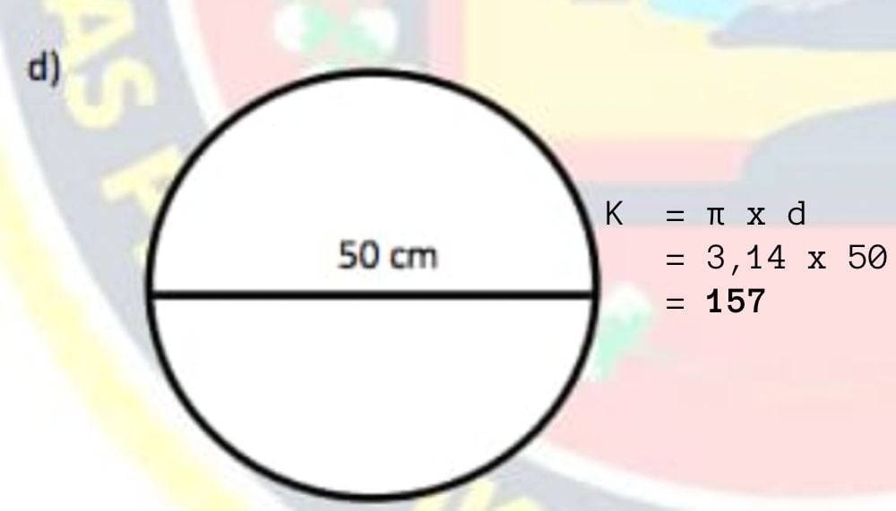 lingkaran diamter 50 cm