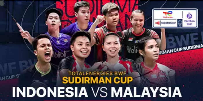 Jadwal Bulu Tangkis Sudirman Cup 2021 Hari Ini 1 Oktober 2021, Indonesia vs Malaysia Nonton Live di TVRI