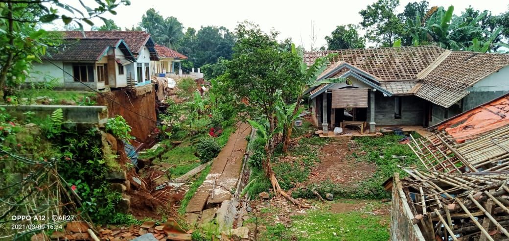 Lokasi bencana Ciherang Kabupaten Sukabumi