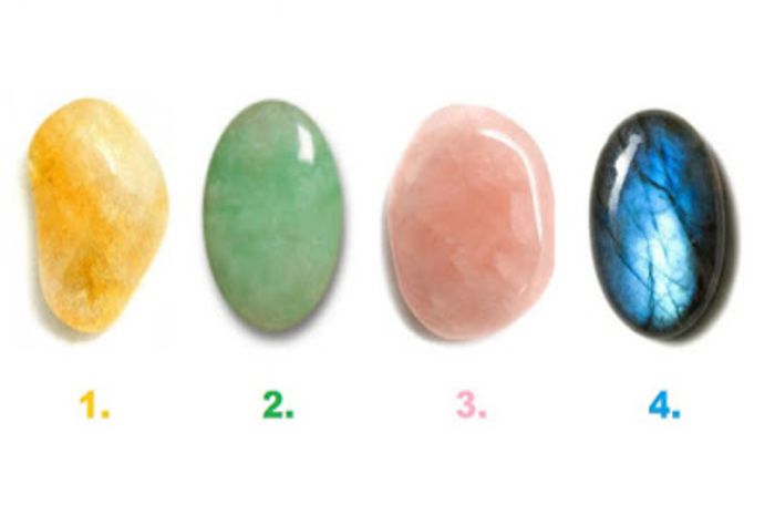 Ilustrasi batu kristal untuk tes kepribadian.