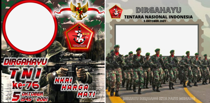 Link Twibbon Kreatif HUT TNI Ke-76 Tahun 2021 Beserta Cara Unduhnya ...