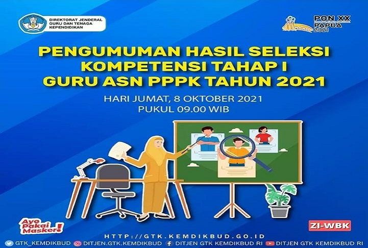 Link Pengumuman PPPK Guru 2021 Tahap 1, Cek Daftar Nama yang Lulus P3K