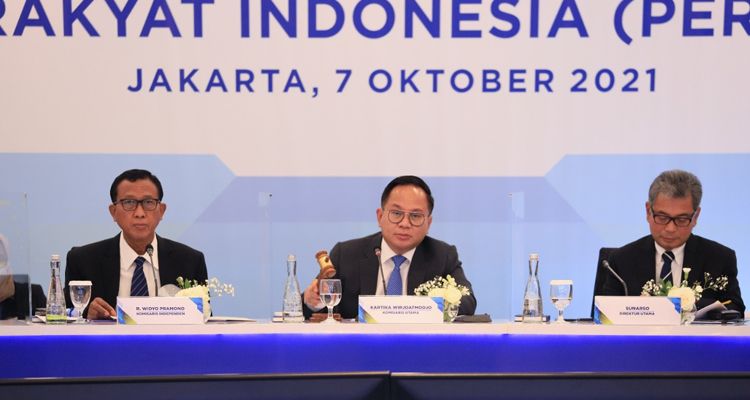 Komisaris Utama PT BRI, Kartika Wirjoatmodjo di Jakarta, Kamis 7 Oktober 2021
