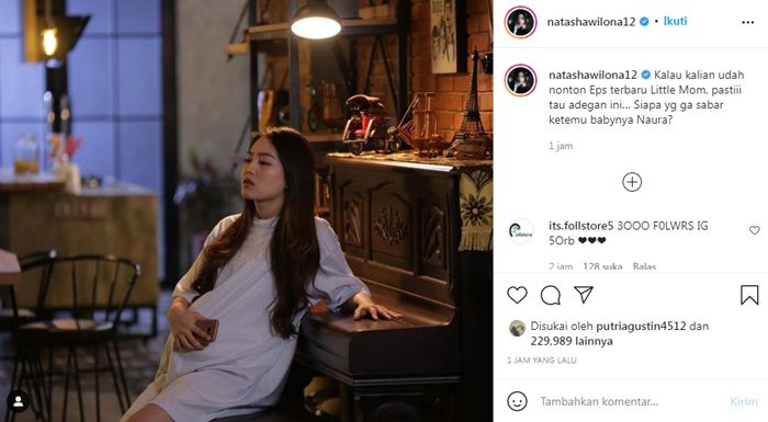 Natasha Wilona Jelaskan Foto Kehamilan di Akun Instagram Miliknya