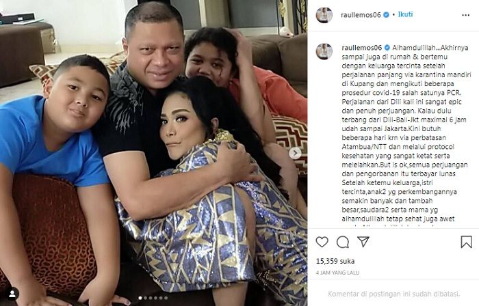 Raul Lemos ungkap perjuangannya ke Indonesia untuk bertemu Krisdayanti dan anak-anak
