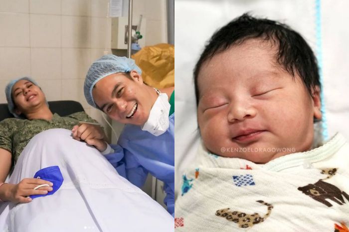 Potret kebahagiaan Baim Wong dan Paula Verhoepen menyambut kelahiran anak keduanya, Kenzo Eldrago Wong.