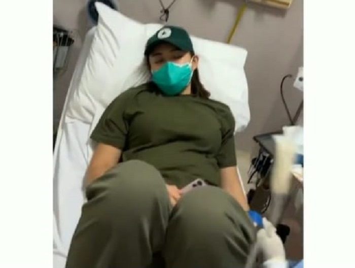 Amanda Manopo Tebaring Sakit, Merintih Kesakitan Saat Perawat Memasang Jarum Infus di Tangan