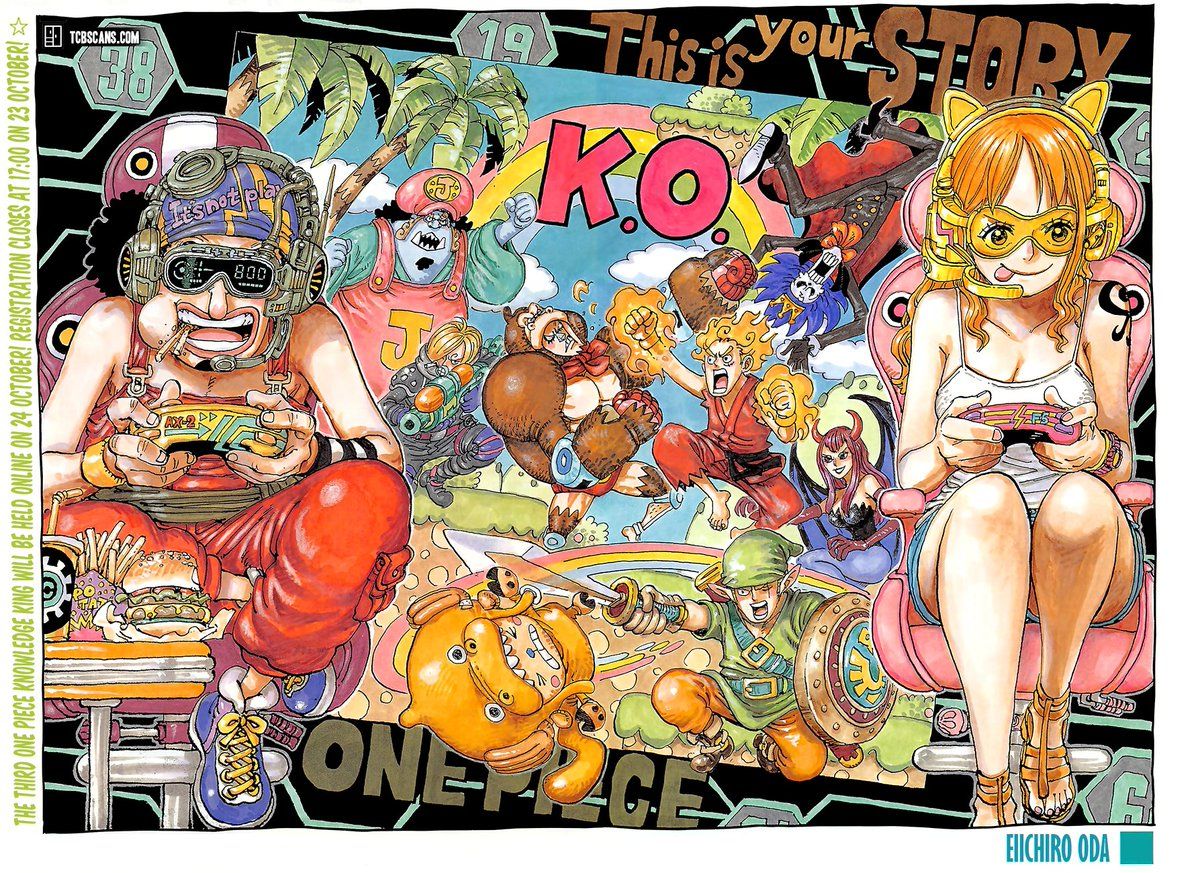 One Piece: Color Spread Terbaru Chapter 1028, Peranan Penting Usop dan Nami, Tiga Monster Topi Jerami Memanas - Kalbar Terkini