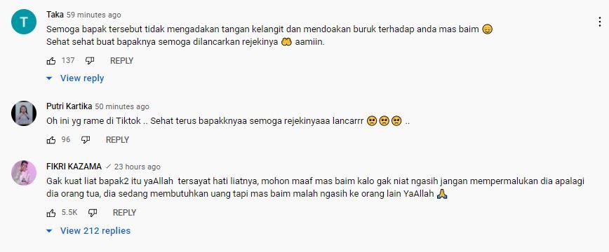 Komentar para netizen.