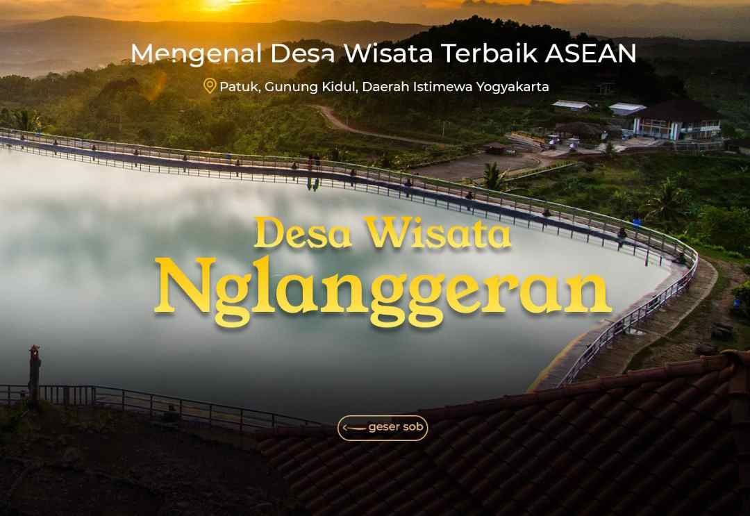 Desa Wisata Nglanggeran Gunung Kidul Yogyakarta yang dinobatkan sebagai Desa Terbaik Asean pada 2017.