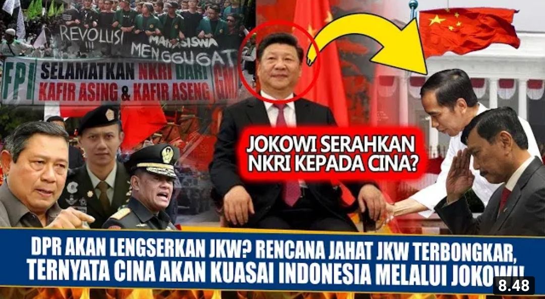 Thumbnail video Gajah Mada TV sebut DPR akan lengserkan Jokowi