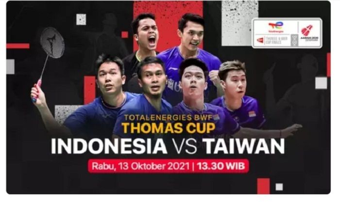 Indonesia vs china taipei thomas cup