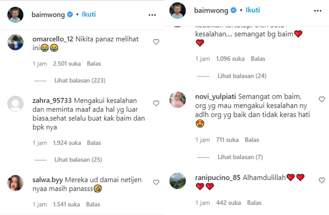 Ini reaksi netizen saat Baim Wong dan Kakek Suhud akhirnya bertemu setelah sebelumnya sempat viral di media sosial.