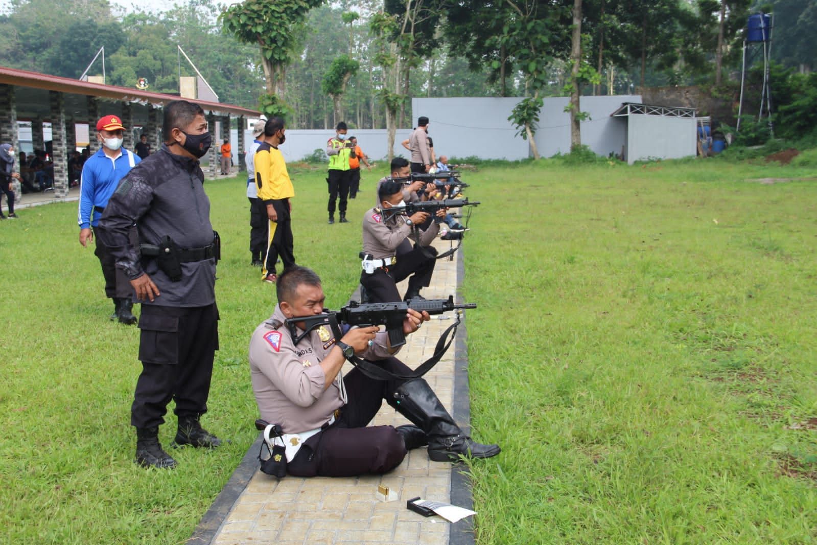 Momen Ujian Menembak anggota Polres Sukabumi Kota