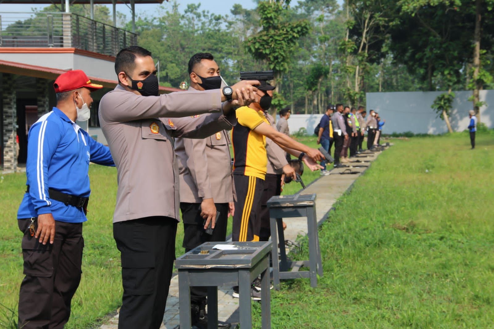 Momen Ujian Menembak anggota Polres Sukabumi Kota