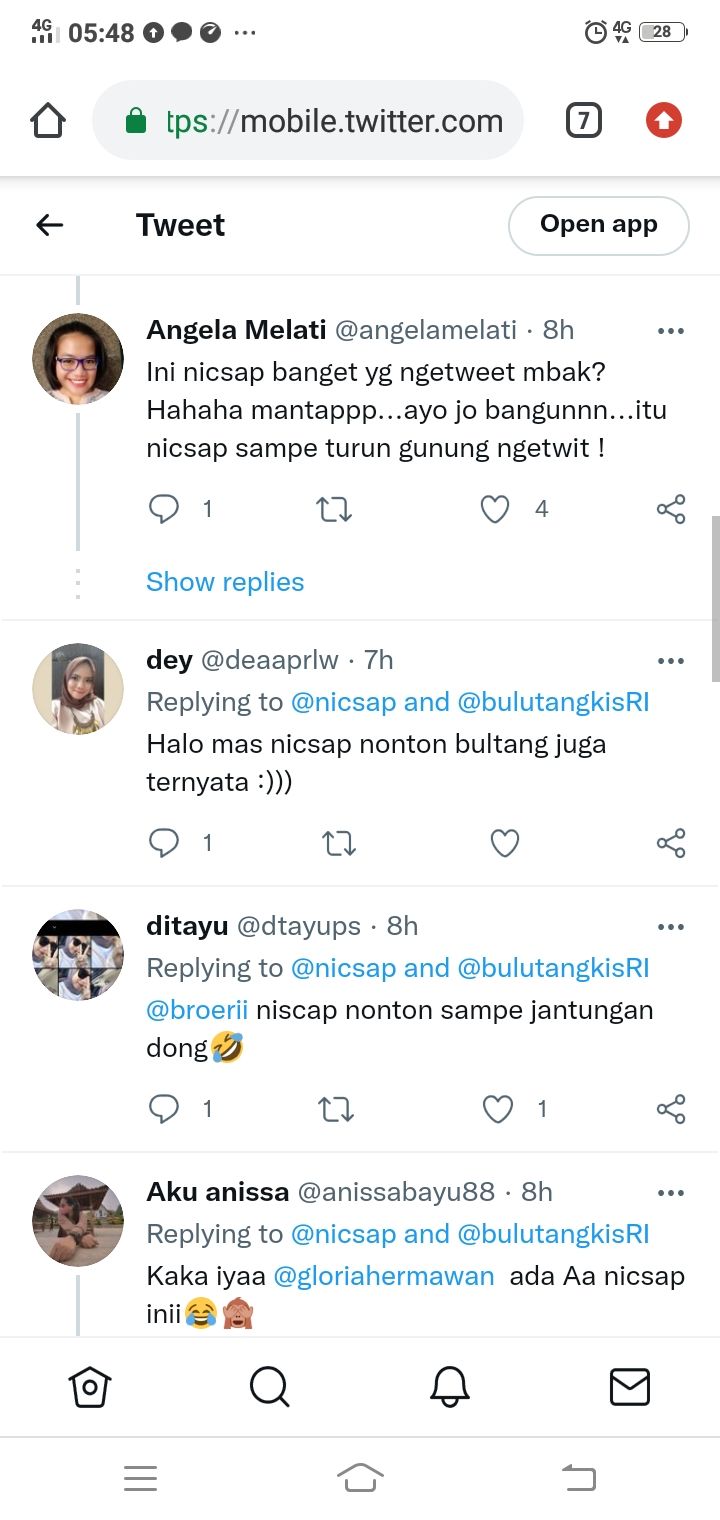 Komentar netizen.  