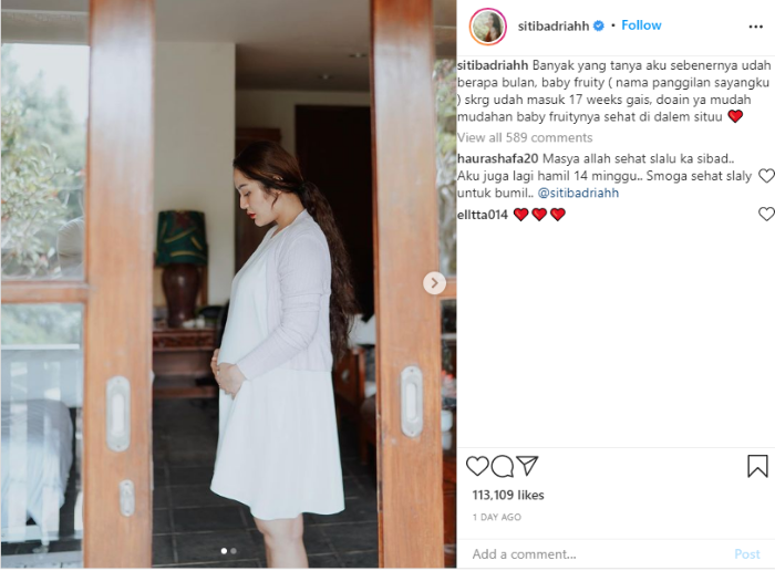 Siti Badriah Akhirnya Ungkap Usia Kandungannya, Pamer Foto Baby Bump Jadi Sorotan