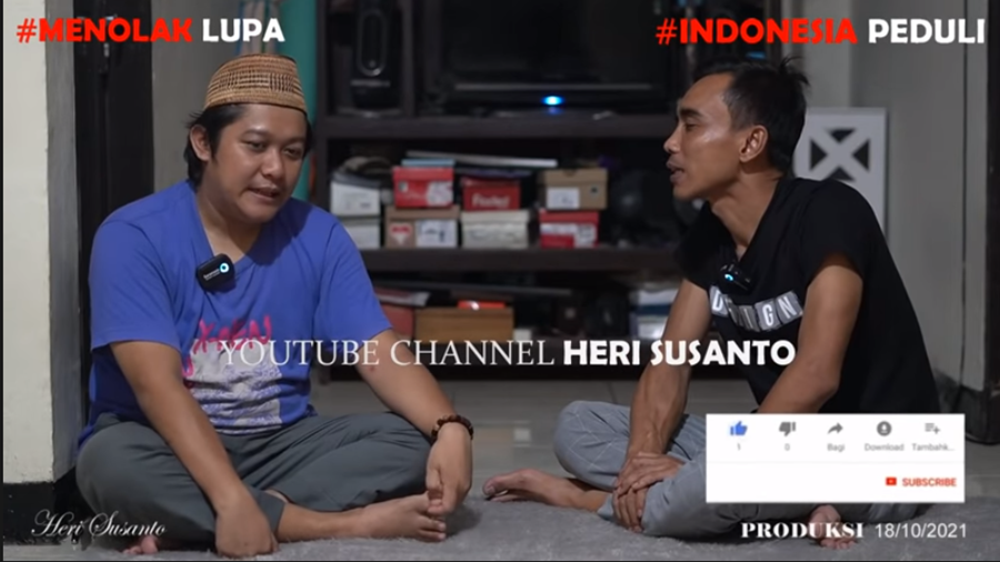 Wawancara YouTuber Heri Susanto dengan Yoris soal mengapa menggunakan pengacara, diunggah Senin, 18 Oktober 2021.