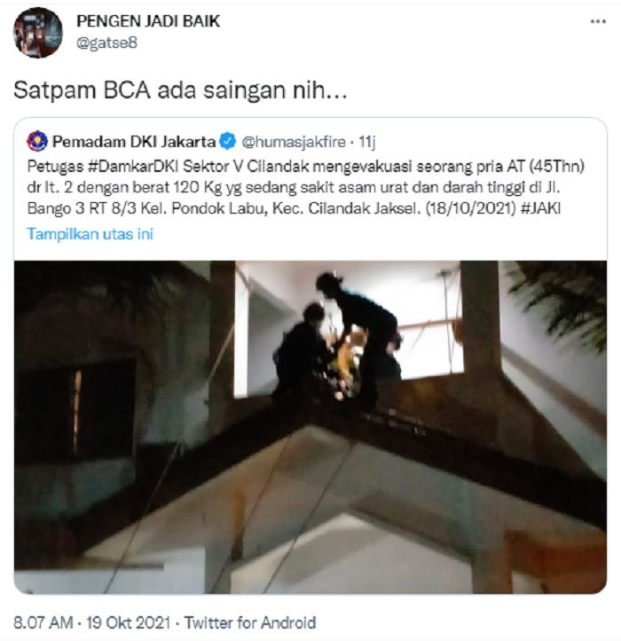Netizen singgung soal satpam BCA saat komentari unggahan viral