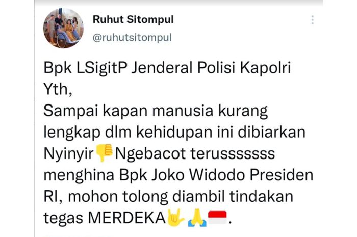 Ruhut Sitompul semprot Rocky Gerung soal diksi Jokowi 'Presiden Bebek Lumpuh' sampai laporkan ke Kapolri Listyo Sigit.