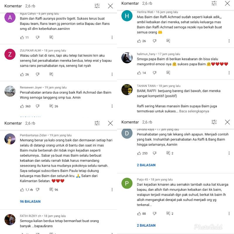 Sikap Raffi Ahmad sombong ke Baim Wong dikomentari netizen hingga sebut pertemanan indah.