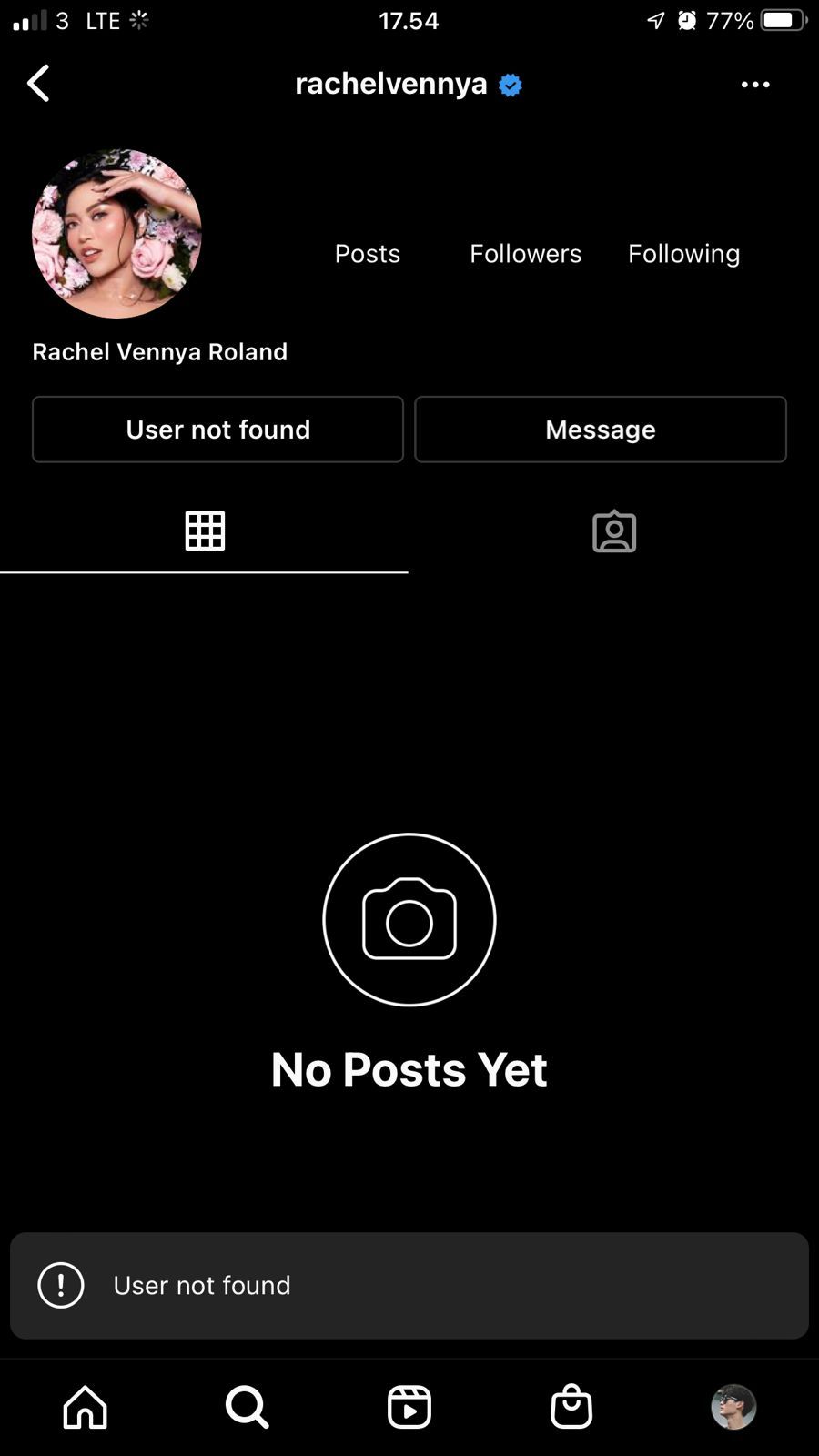 Akun Instagram Rachel Vennya.