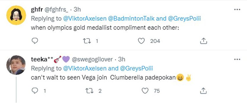 Reaksi Netizen Terhadap Putri Viktor Axelsen