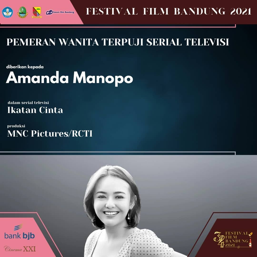 Amanda Manopo di Festival Film Bandung 2021
