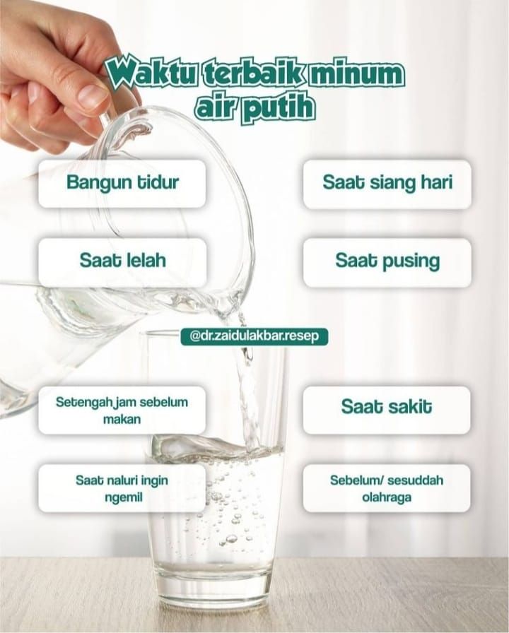 Kapan Waktu Yang Terbaik Untuk Minum Air Putih Berikut Penjelasan Dari Dr Zaidul Akbar 5601