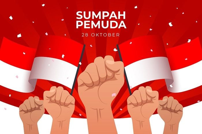 Stiker Sumpah Pemuda/freepik.com/freepik