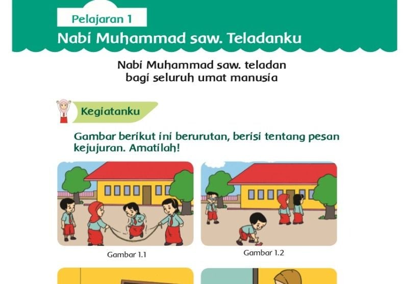 Kunci Jawaban PAI Kelas 2 SD Halaman 3: Nabi Muhammad SAW Teladanku