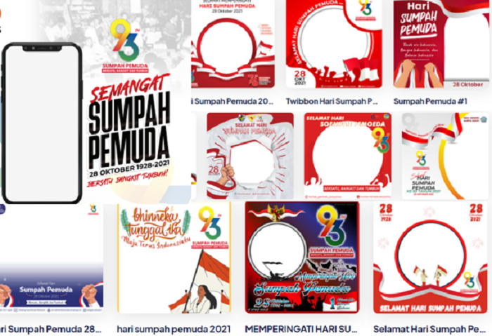 10 Link Twibbon Selamat Hari Sumpah Pemuda Terbaru 2021 Gratis, Gampang ...