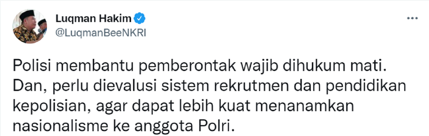 Cuitan Luqman Hakim soal menjual amunisi ke KKB Papua.