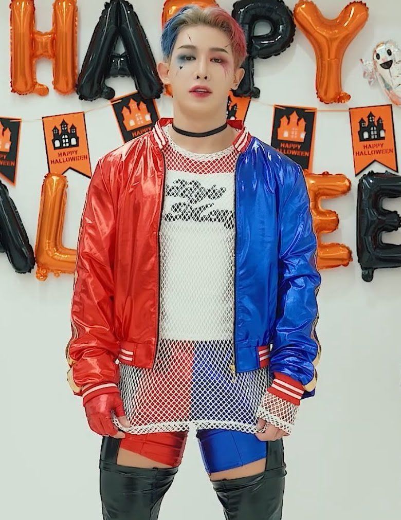 9. Wonho sebagai Harley Quinn