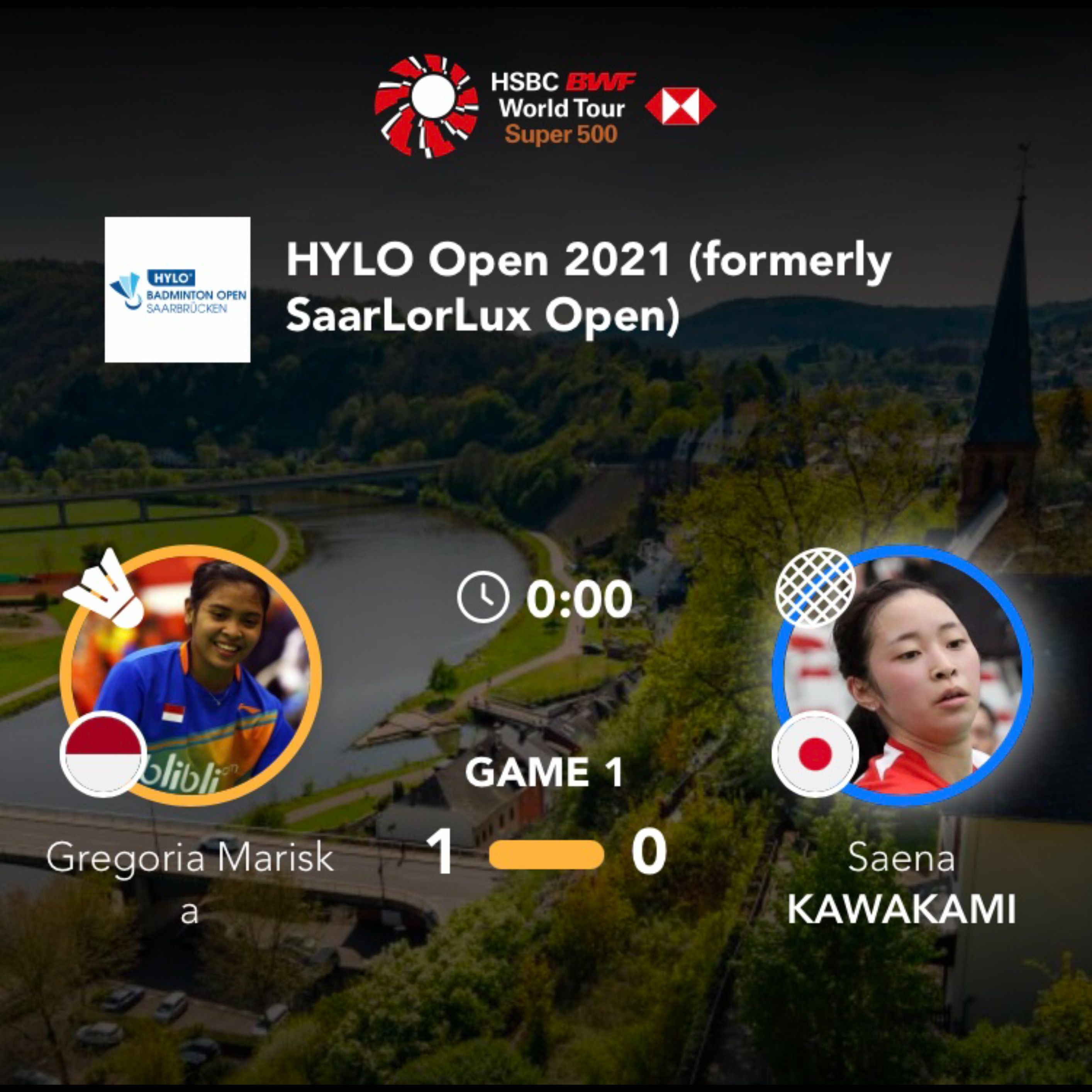SEDANG BERLANGSUNG, Adu Skill Gregoria Mariska Tunjung vs Saena Kawakami Hylo Open 2021, Cek Link Live Score