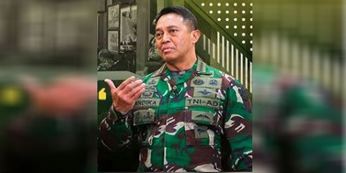 Presiden RI Joko Widodo (Jokowi) resmi mengajukan Kepala Staf TNI Angkatan Darat (KSAD) Jenderal Andika Perkasa sebagai calon Panglima TNI (Foto: Instagram/@tni_angkatan_darat)
