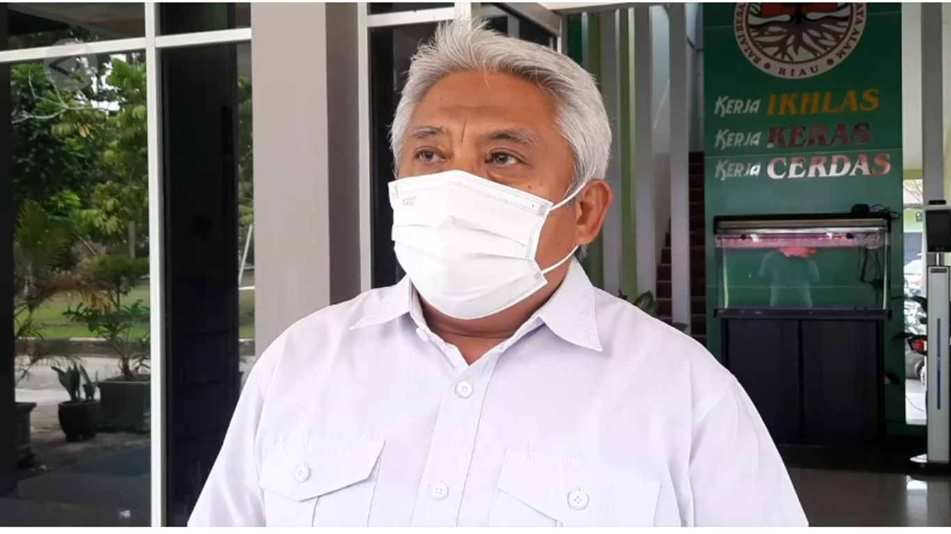 Kepala Balai Besar Konservasi Sumber Daya Alam Riau (BBKSDA) Riau, M. Mahfud (Tangkapan video Antara TV)