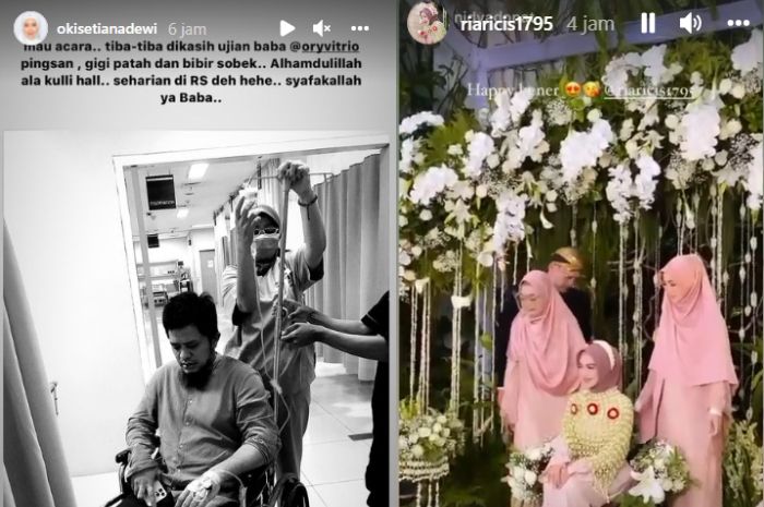 Siapa sangka di tengah acara siraman Ria Ricis, Oki Setiana Dewi beri kabar duka hingga harus temani sang suami di Rumah Sakit.