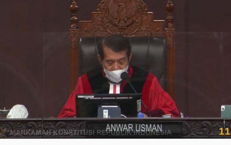 Ketua Mahkamah Konstitusi (MK) Anwar Usman.